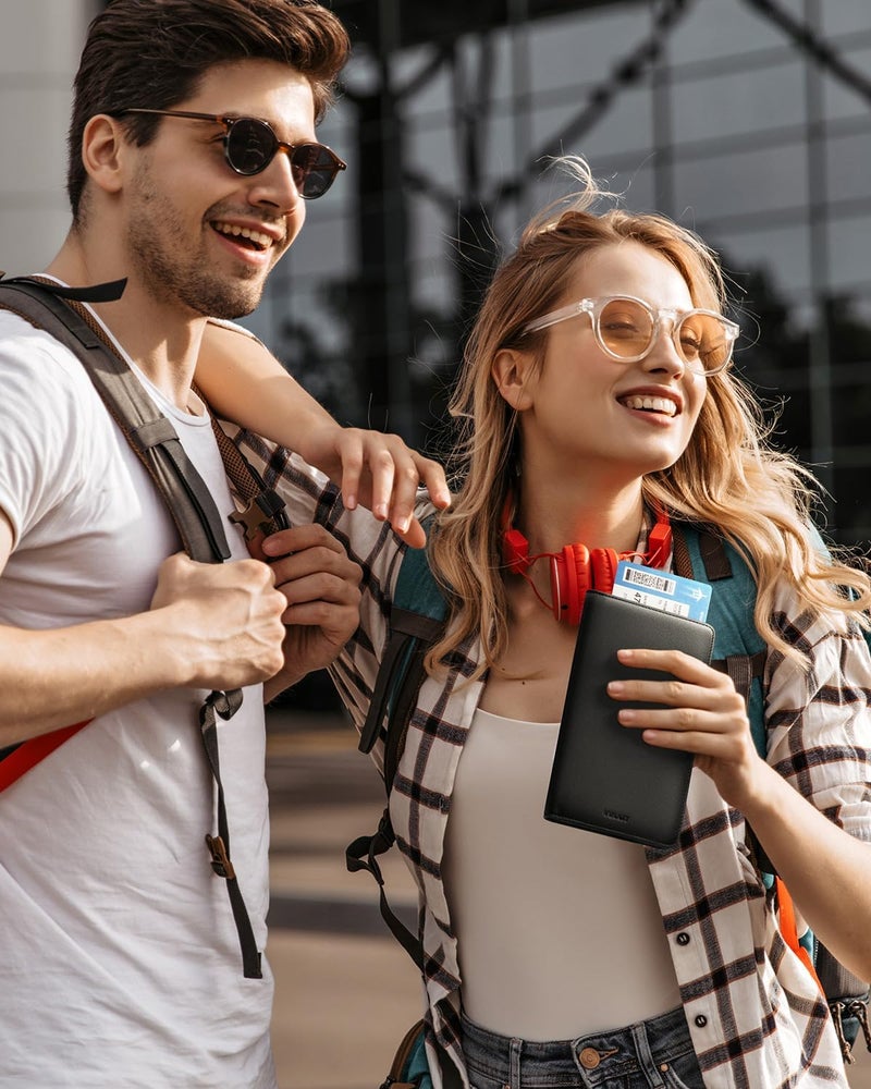 VULKIT Passport Holder Wallet RFID Blocking Travel Wallet for Men & Women - Image 5